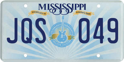 MS license plate JQS049
