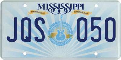 MS license plate JQS050