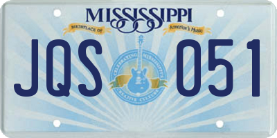 MS license plate JQS051