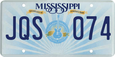 MS license plate JQS074