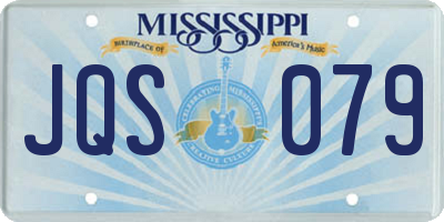 MS license plate JQS079