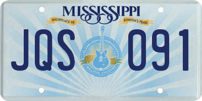 MS license plate JQS091