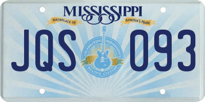 MS license plate JQS093