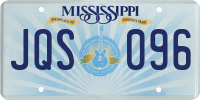 MS license plate JQS096