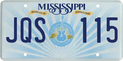 MS license plate JQS115