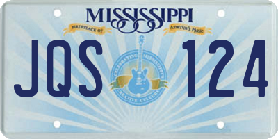 MS license plate JQS124