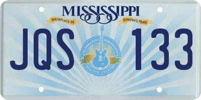 MS license plate JQS133