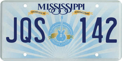 MS license plate JQS142