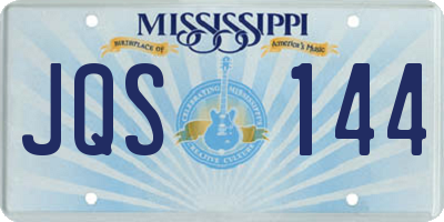 MS license plate JQS144