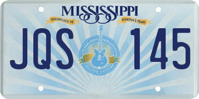 MS license plate JQS145