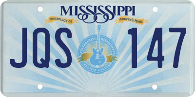 MS license plate JQS147