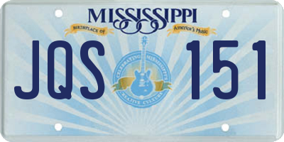 MS license plate JQS151