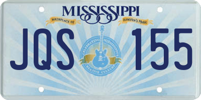 MS license plate JQS155