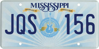 MS license plate JQS156