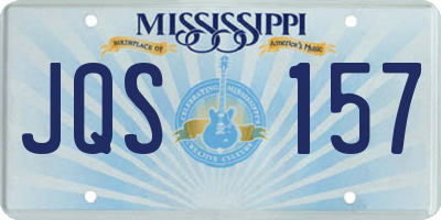 MS license plate JQS157