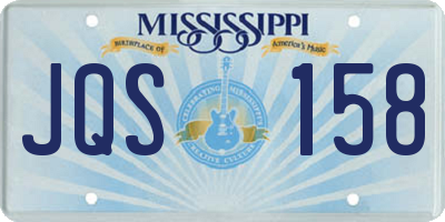 MS license plate JQS158