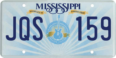 MS license plate JQS159