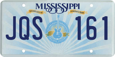MS license plate JQS161