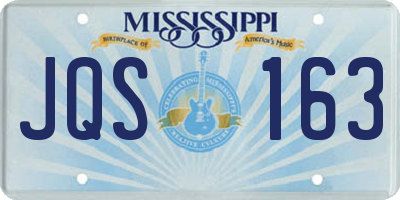 MS license plate JQS163