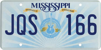 MS license plate JQS166
