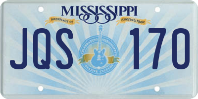 MS license plate JQS170