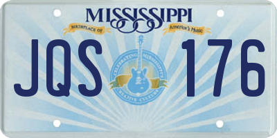 MS license plate JQS176