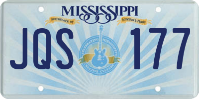 MS license plate JQS177