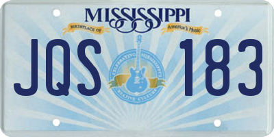 MS license plate JQS183
