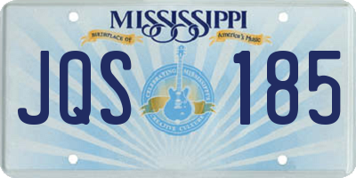 MS license plate JQS185