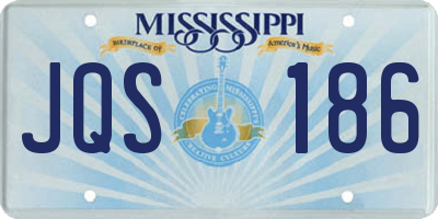 MS license plate JQS186