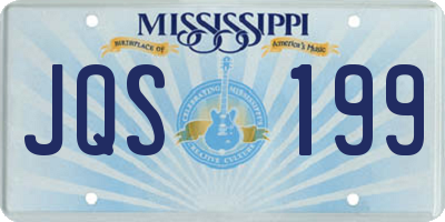 MS license plate JQS199