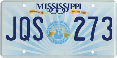 MS license plate JQS273