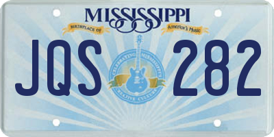 MS license plate JQS282