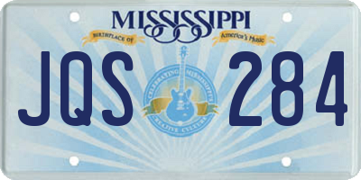 MS license plate JQS284