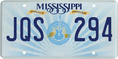 MS license plate JQS294