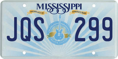 MS license plate JQS299