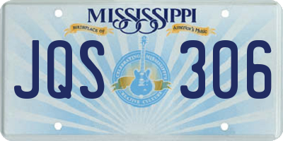 MS license plate JQS306