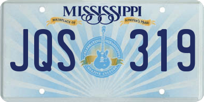 MS license plate JQS319