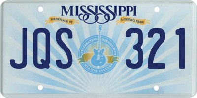 MS license plate JQS321
