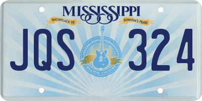 MS license plate JQS324