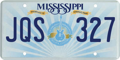 MS license plate JQS327