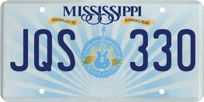 MS license plate JQS330