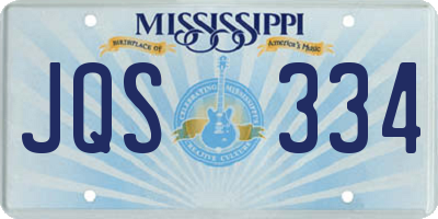 MS license plate JQS334