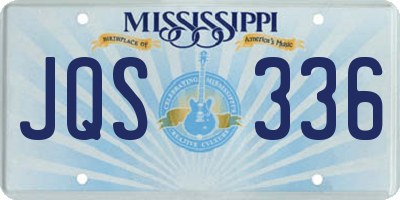 MS license plate JQS336