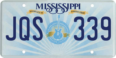 MS license plate JQS339