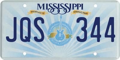 MS license plate JQS344