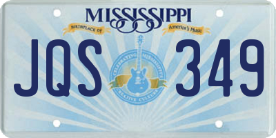 MS license plate JQS349