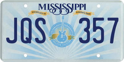 MS license plate JQS357