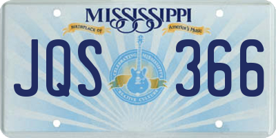 MS license plate JQS366