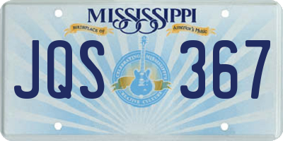 MS license plate JQS367